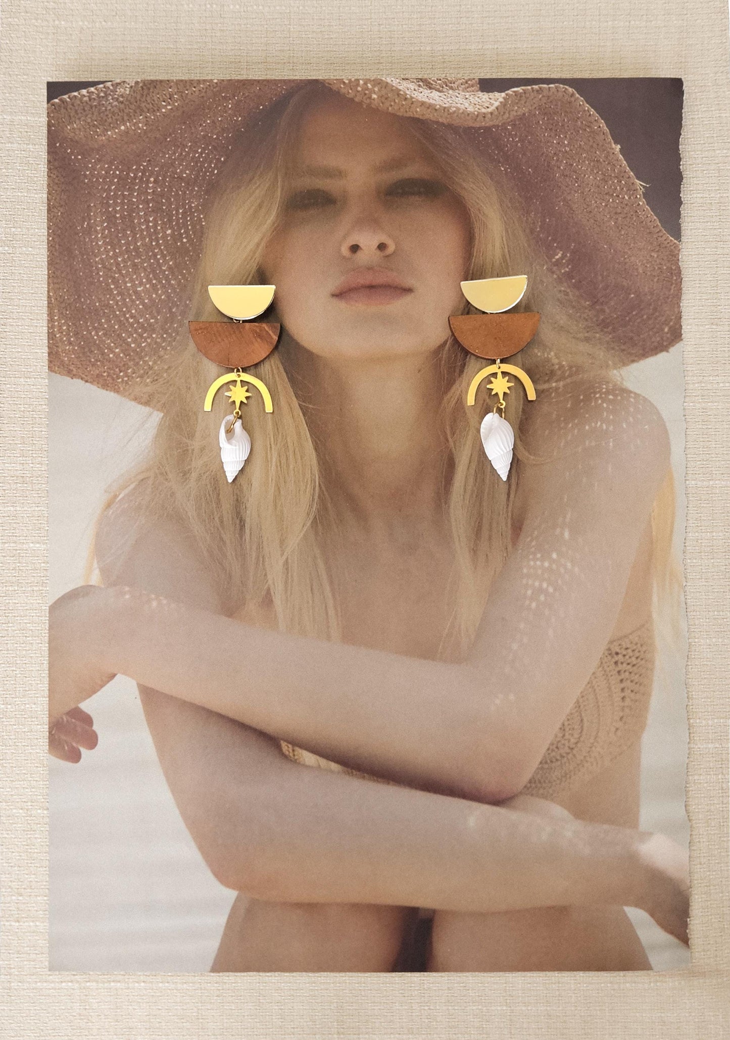 Pendientes SALITRE, pendientes de mar