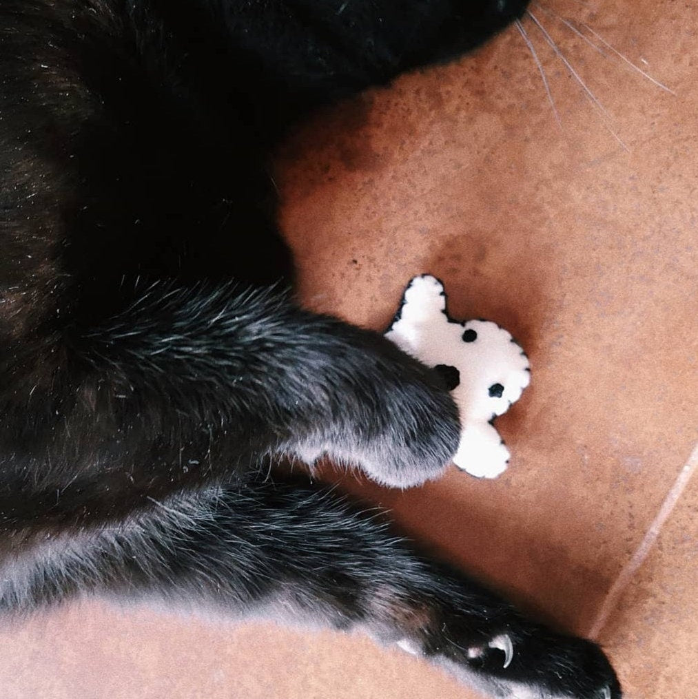 BOO! Juguete para gatos hecho a mano, con catnip orgánico
