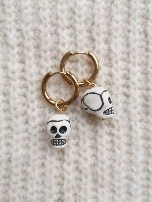 Pendientes calaveras, EFÍMERO gold