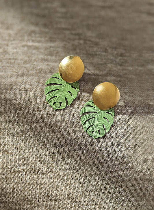Pendientes JUNGLE, monstera, tropical