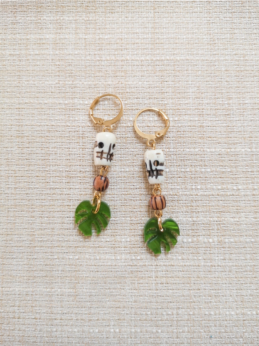 Pendientes TIKI, hula, pin up, pendientes calaveras