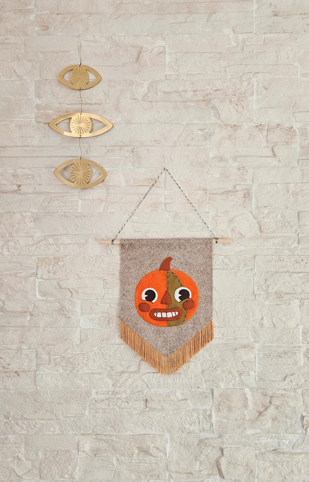 BANDEROLA calabaza de la colección Fall Season de Elysa Castro para Malaje handmade