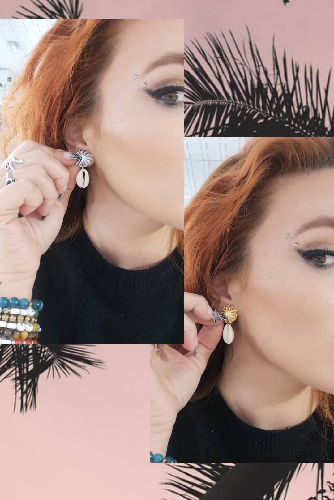 Pendientes Atabey, pendiente plateado, concha kauri, summer feeling, ocean vibes