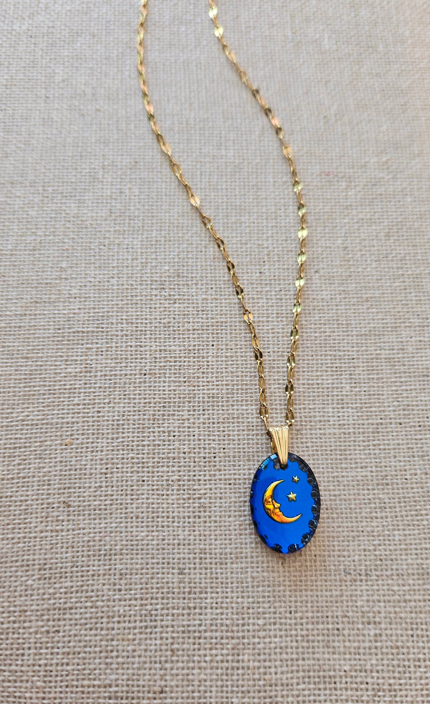 Collar luna, MIDNIGHT MOON, vintage