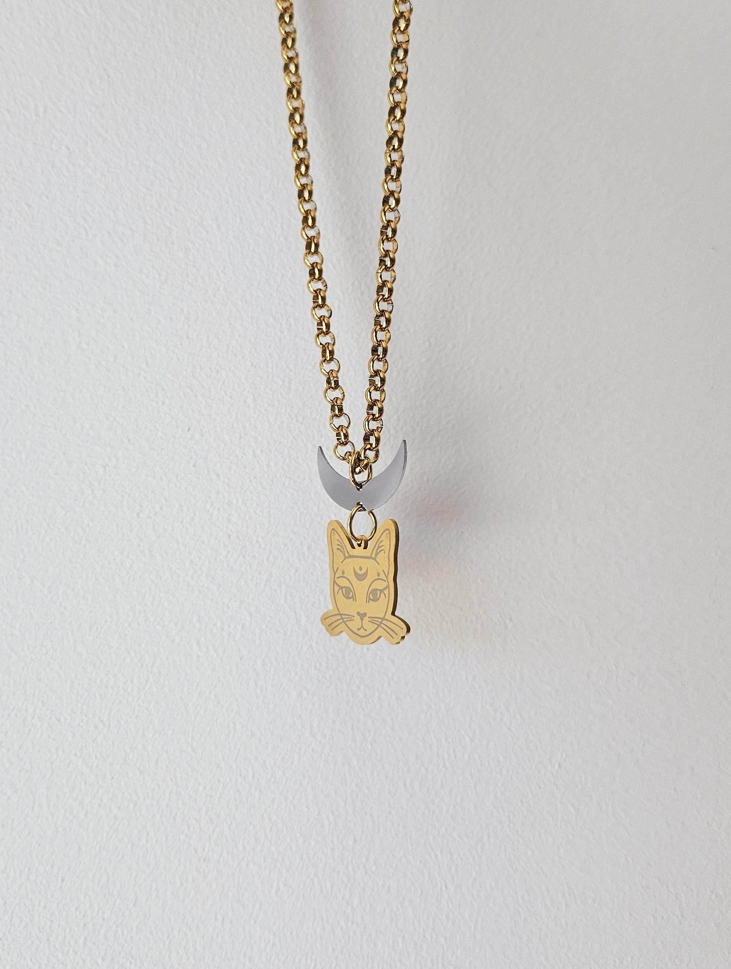 Collar MOON CAT, gato de la luna