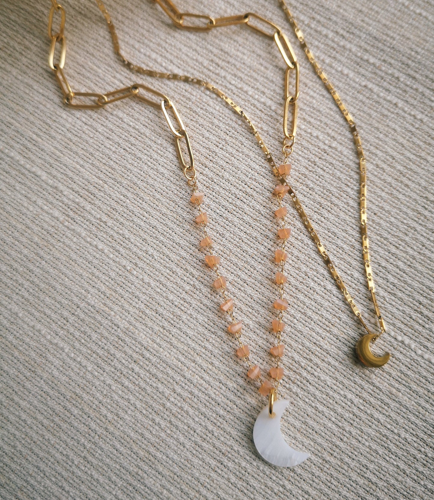 Collar luna, MOONCHILD, luna de nácar