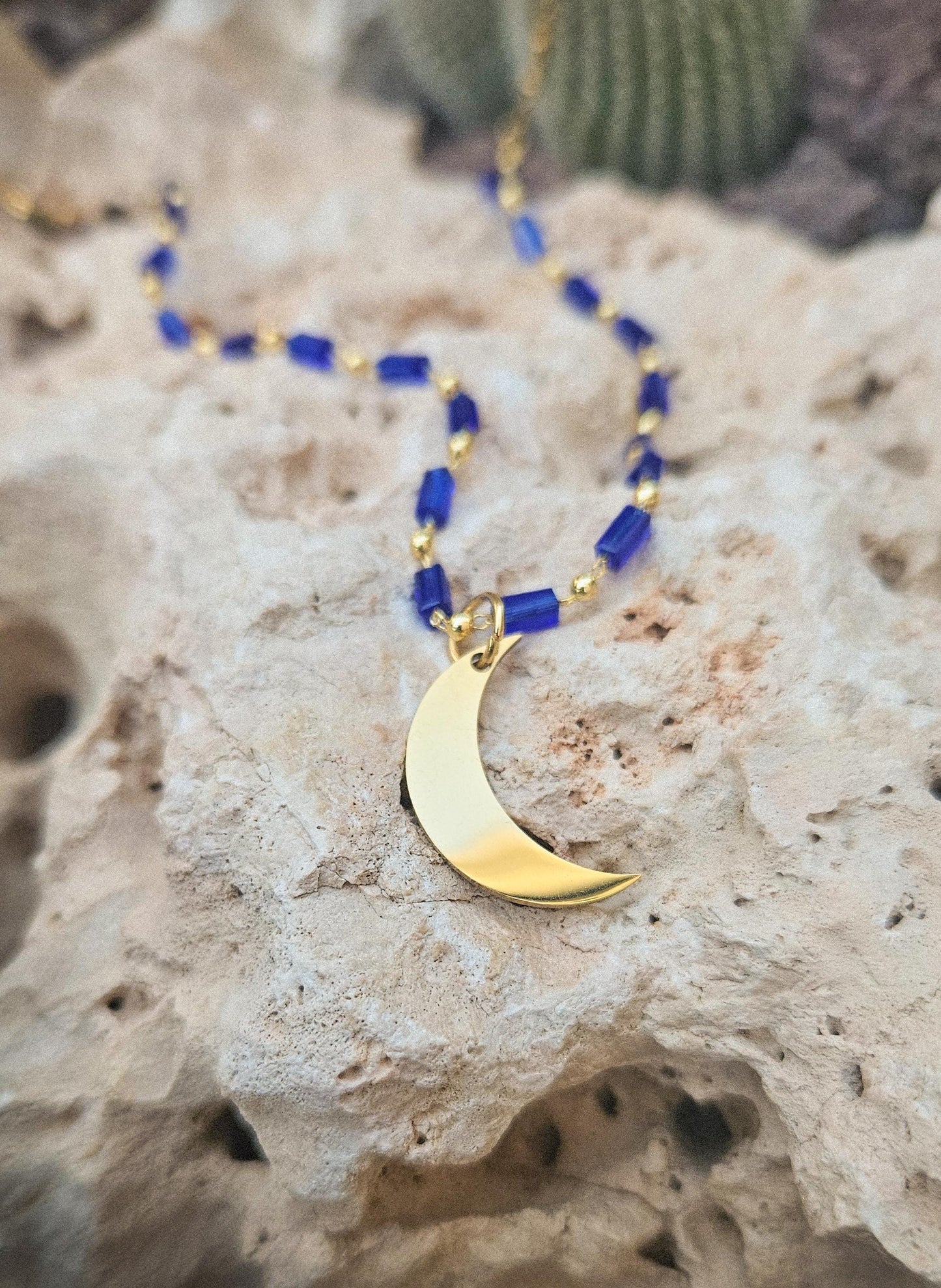 Collar LUNA azul