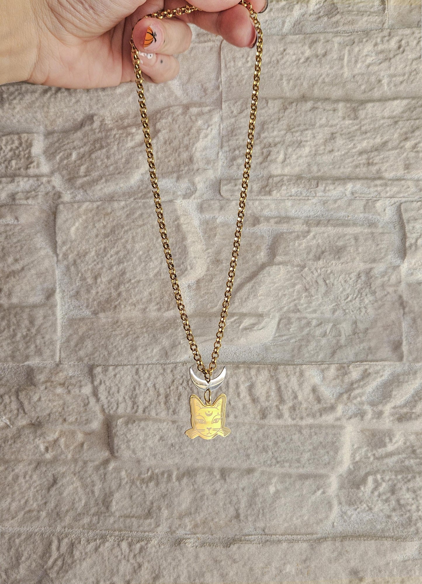 Collar MOON CAT, gato de la luna