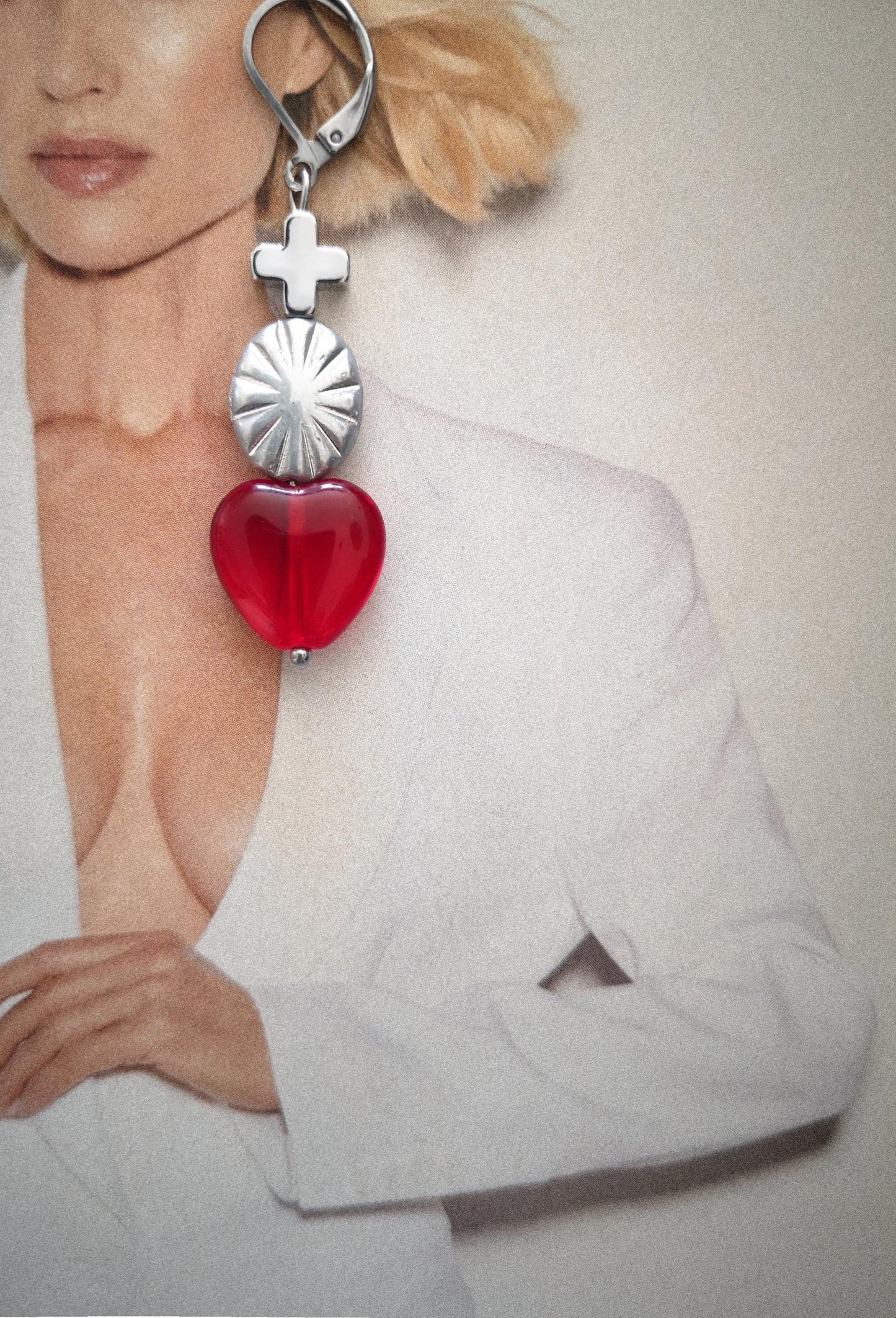Pendientes DRÁCULA, corazón, exvoto