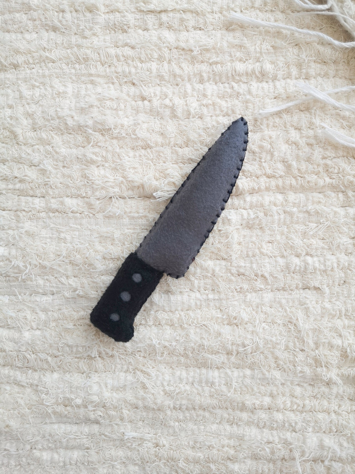 Juguete para gatos, CUCHILLO, juguete con catnip, hecho a mano, fieltro