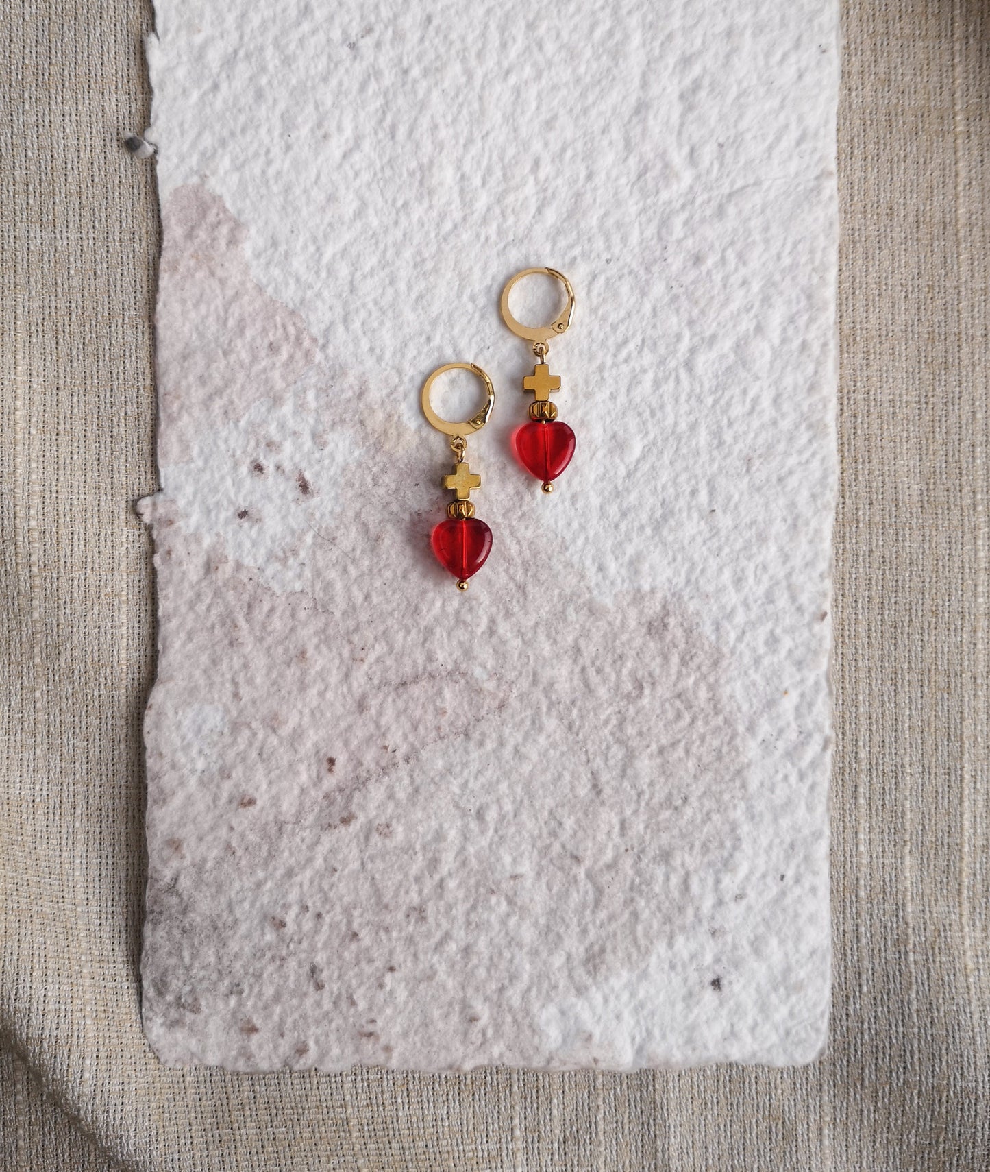 pendientes sagrado corazón, exvoto, SACRED HEART, mini.