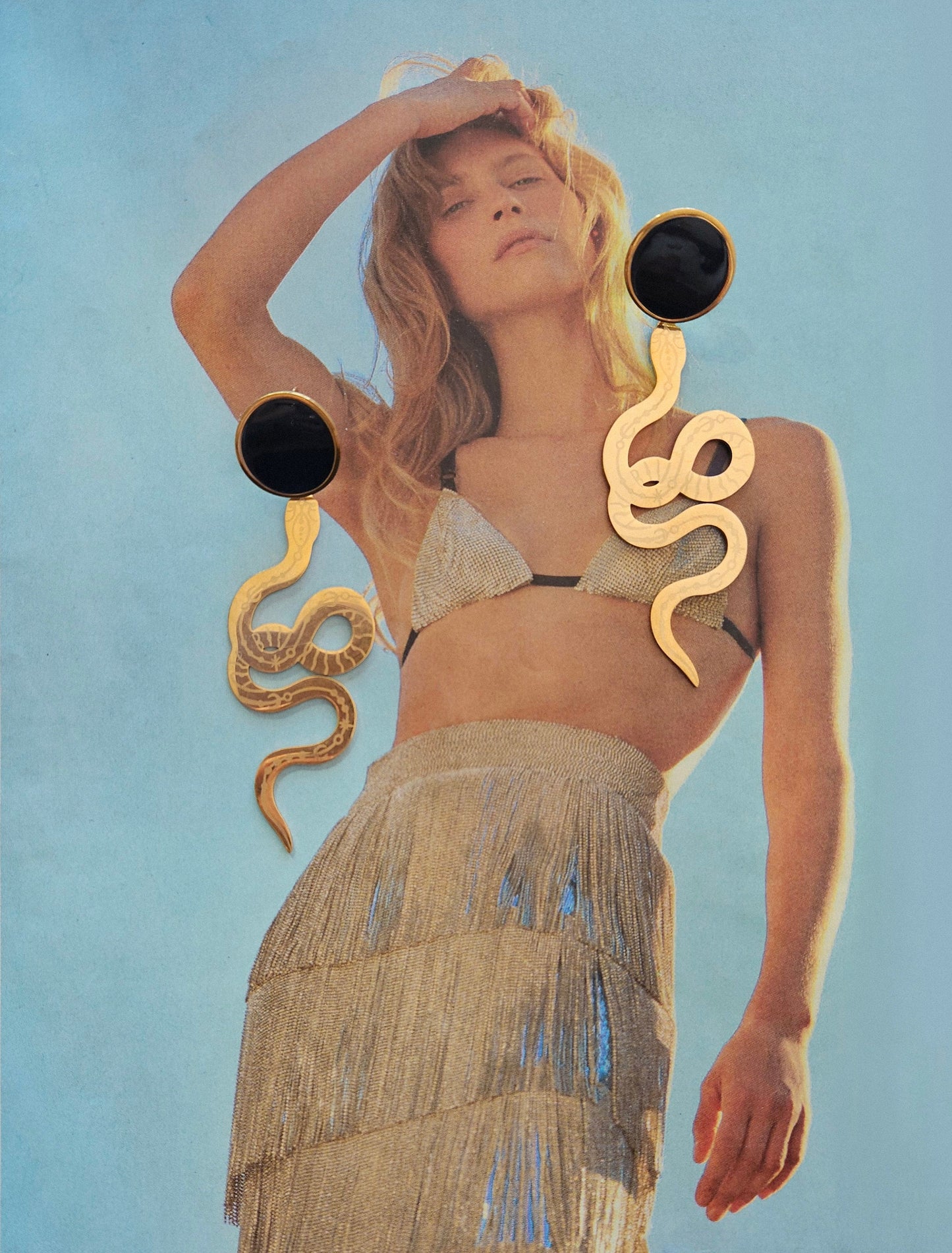 Pendientes serpiente, AMONET, diosa egipcia