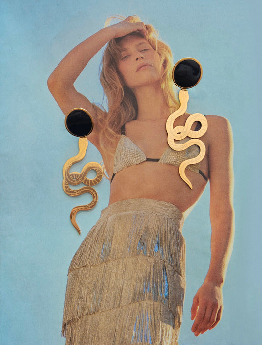 Pendientes serpiente, AMONET, diosa egipcia