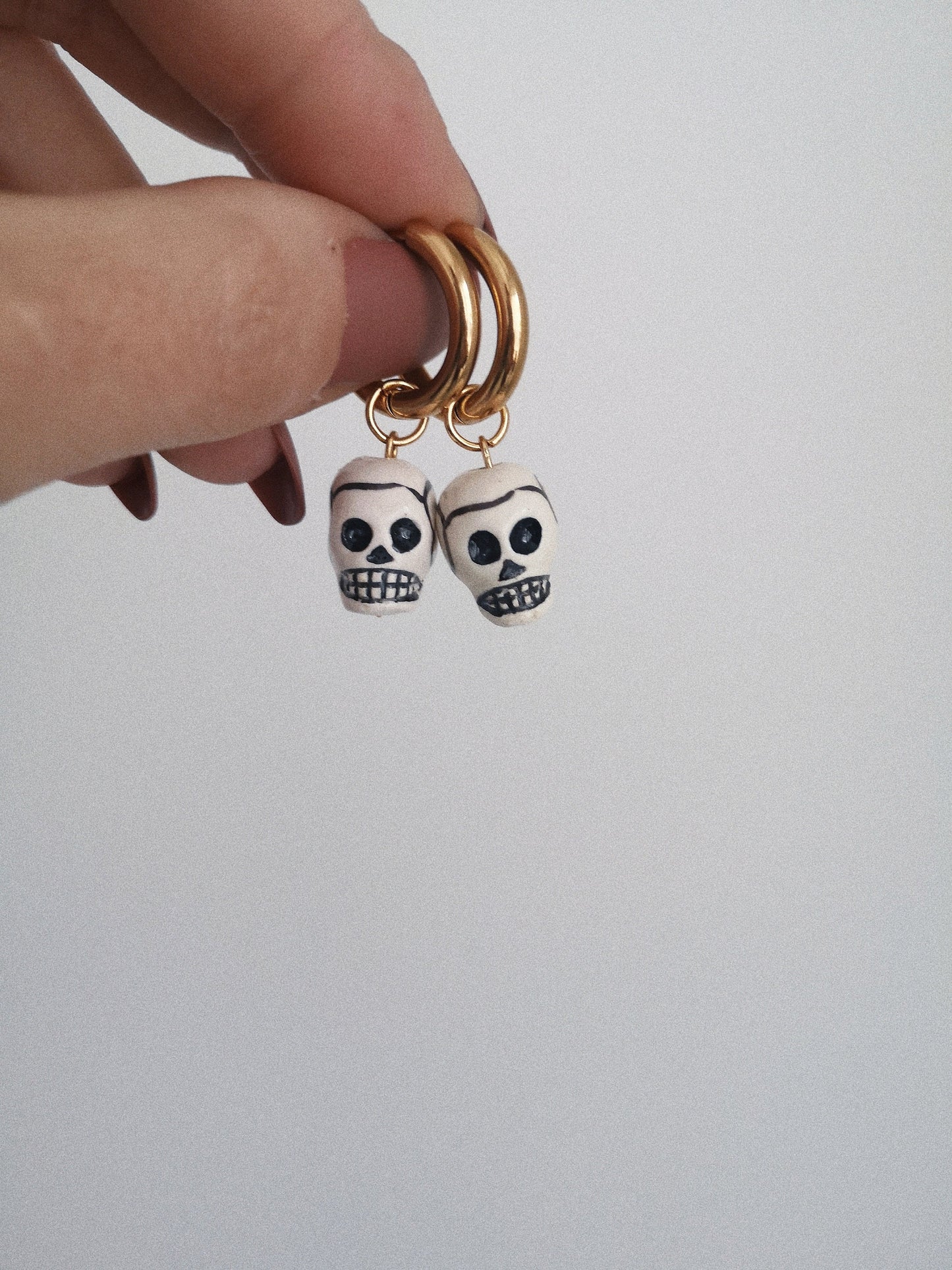 Pendientes calaveras, EFÍMERO gold