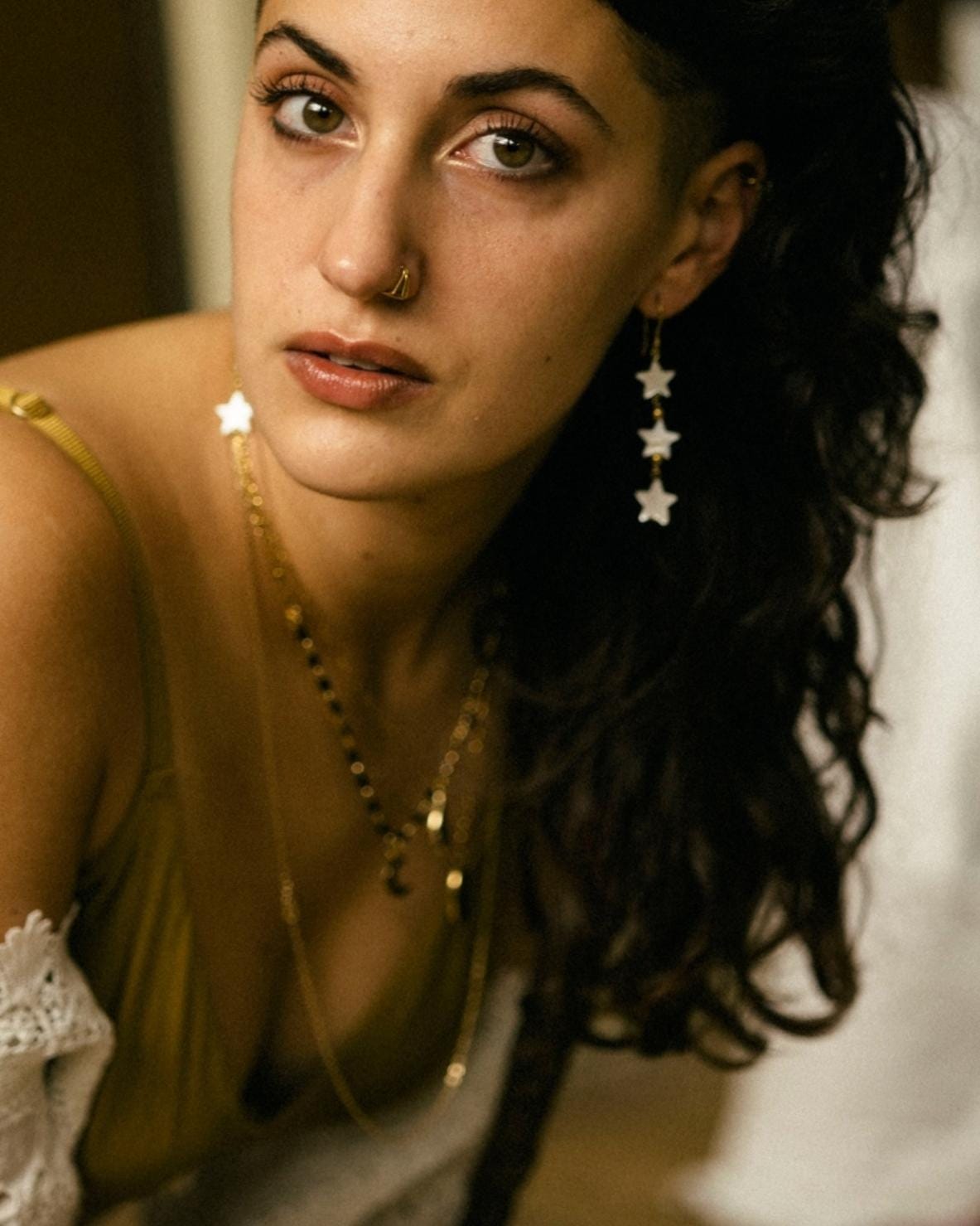 Pendientes NUT, diosa egipcia del cielo.